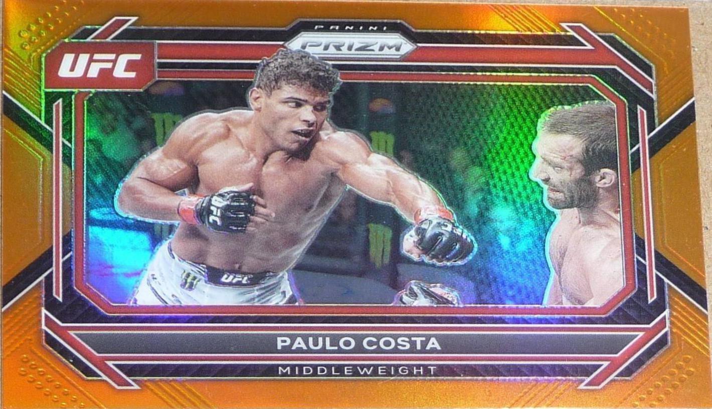 Paulo Costa 2023 Panini Prizm UFC Base #79 Orange