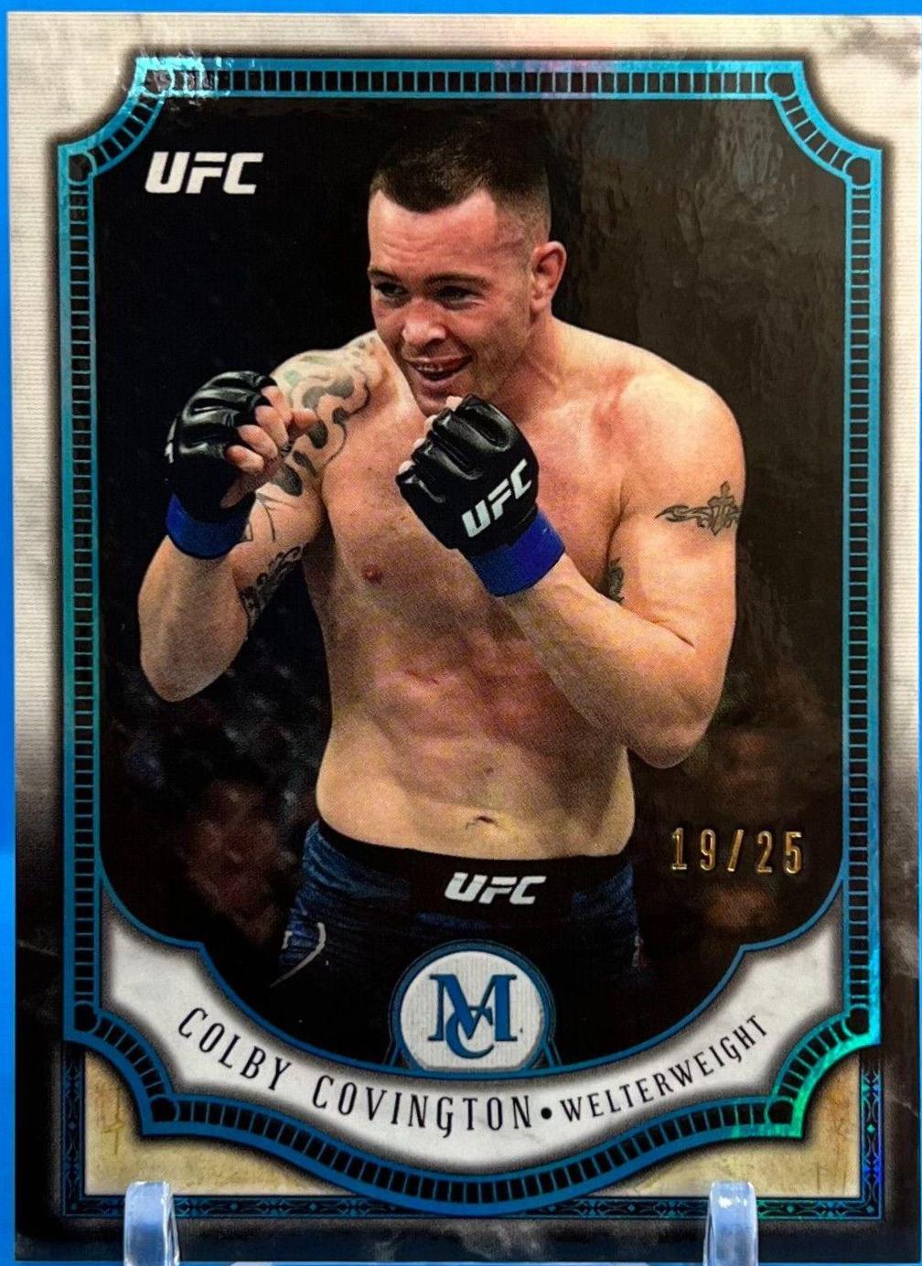 Colby Covington 2018 Topps UFC Museum Collection Base #16 Sapphire