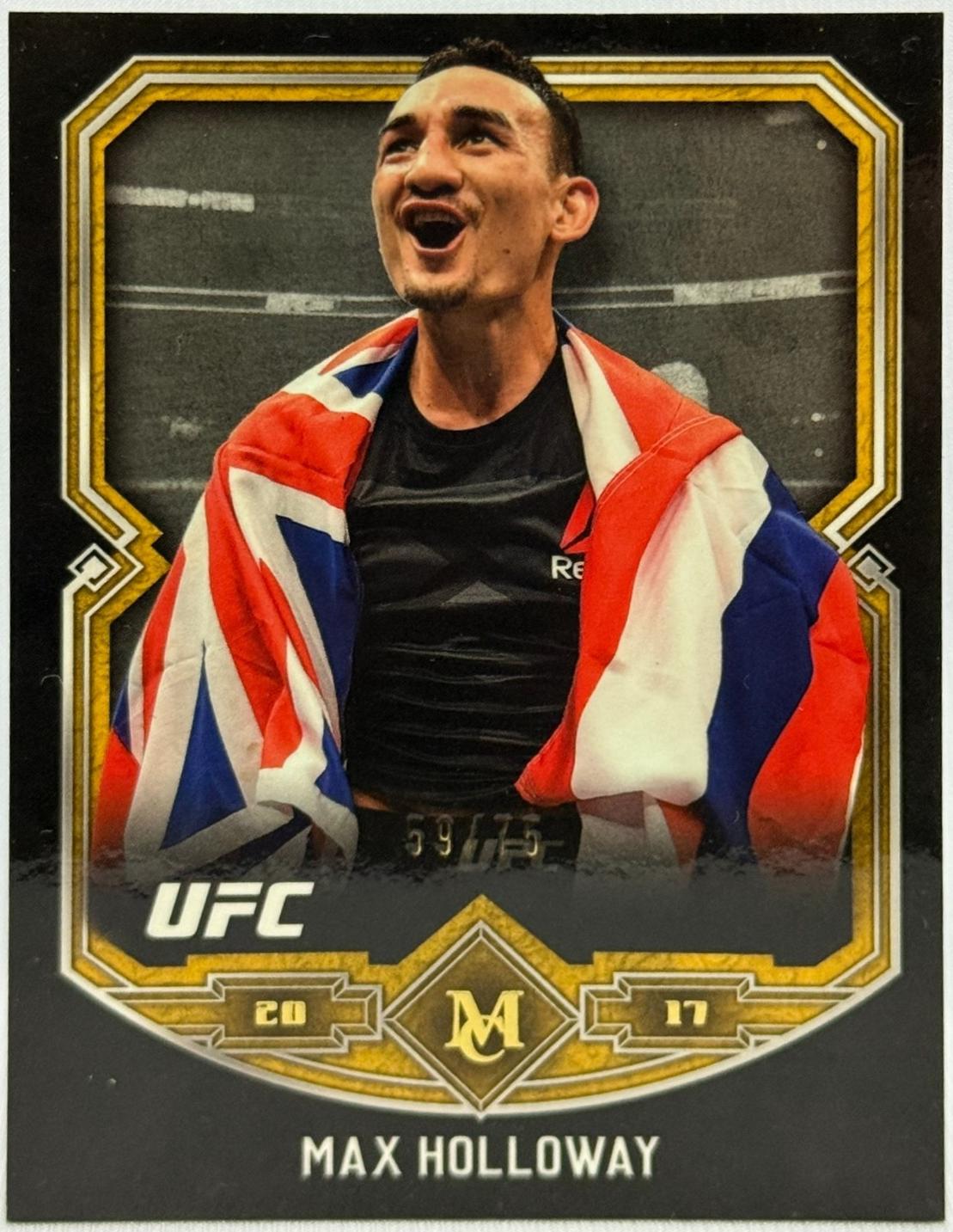 Max Holloway 2017 Topps Museum Collection UFC Base #11 Gold