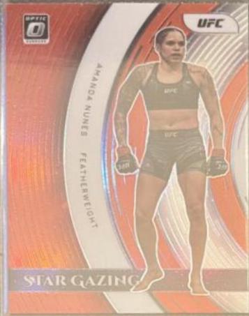 Amanda Nunes 2022 Panini Donruss Optic UFC Star Gazing #5 Red