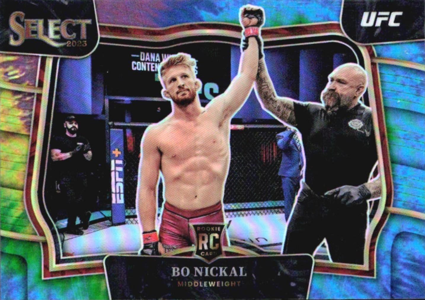 Bo Nickal 2023 Panini Select UFC Octagonside #284 Tie Dye