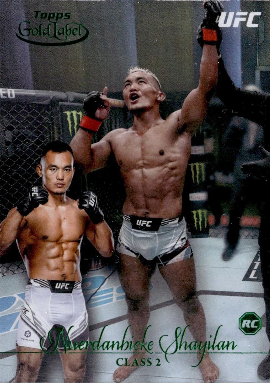 Shayilan Nuerdanbieke 2024 Topps Gold Label UFC Base Class II #24 Green