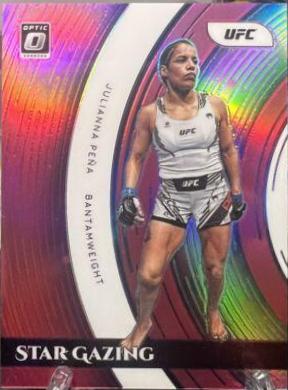 Julianna Peña 2022 Panini Donruss Optic UFC Star Gazing #1 Pink