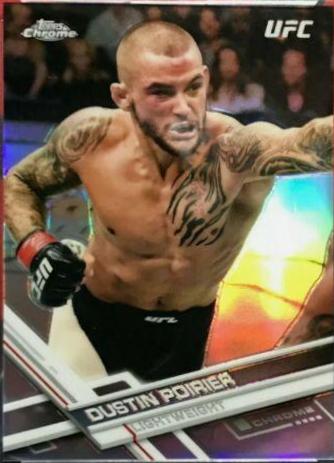 Dustin Poirier 2017 Topps Chrome UFC Base #8 Refractor