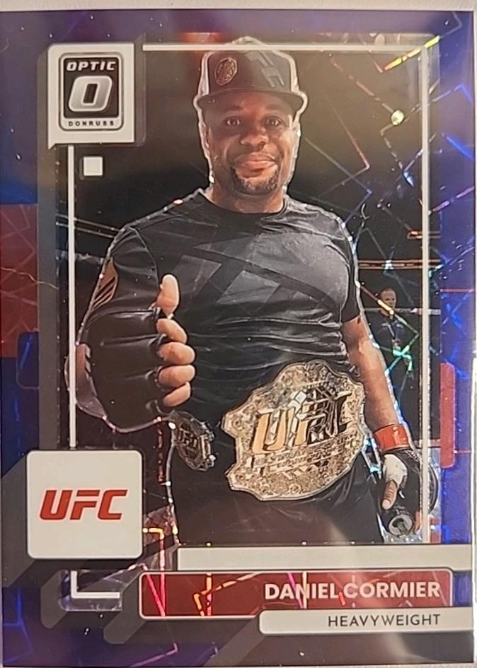 Daniel Cormier 2023 Panini Donruss Optic UFC Base #60 Purple Velocity