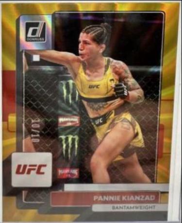 Pannie Kianzad 2023 Panini Donruss UFC Base #67 Gold Laser