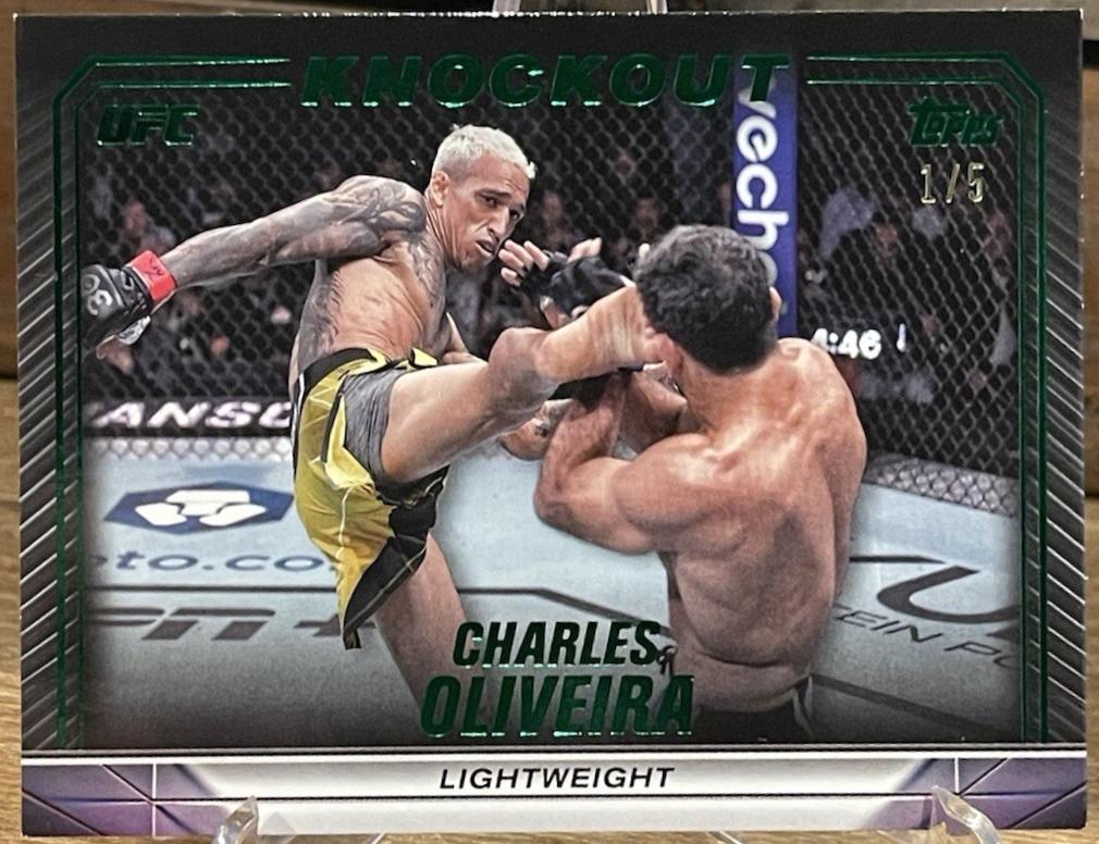 Charles Oliveira 2024 Topps Knockout UFC Base #43 Emerald