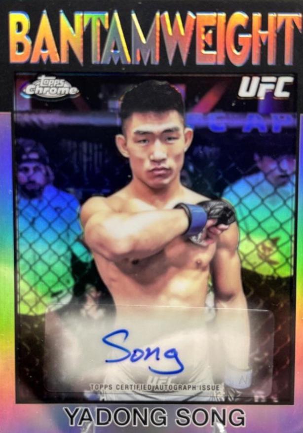 Song Yadong 2026 Topps Chrome UFC 1986 Topps Signatures #86S-YS Refractor