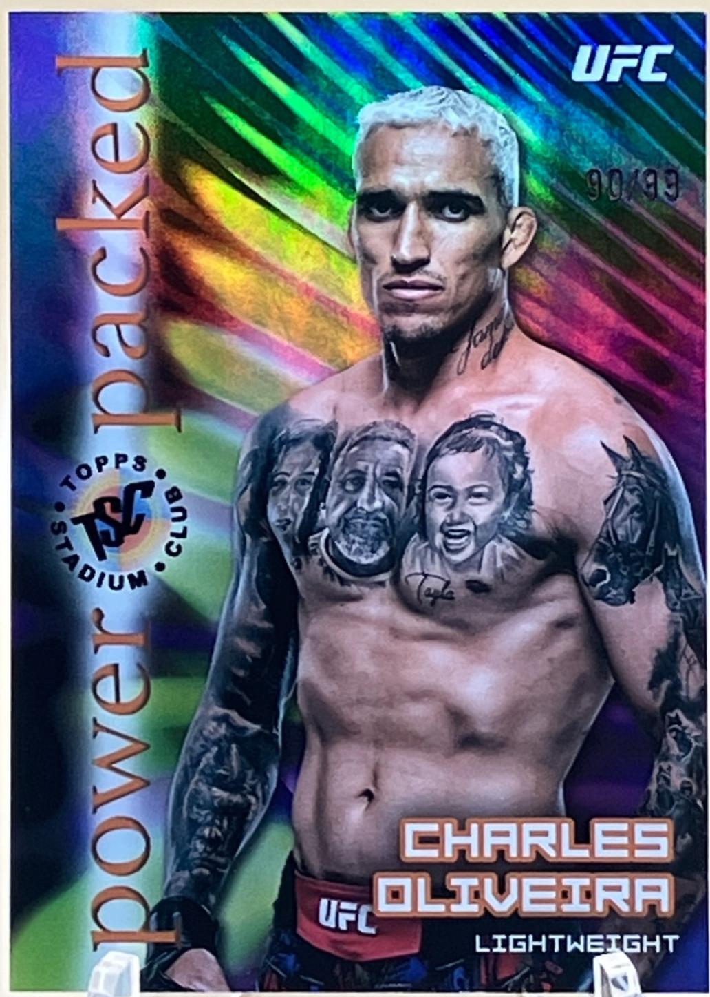 Charles Oliveira 2025 Topps Stadium Club UFC Power Packed #PD-7 Black