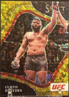 Curtis Blaydes 2022 Panini Select UFC Octagonside #258 Gold Disco