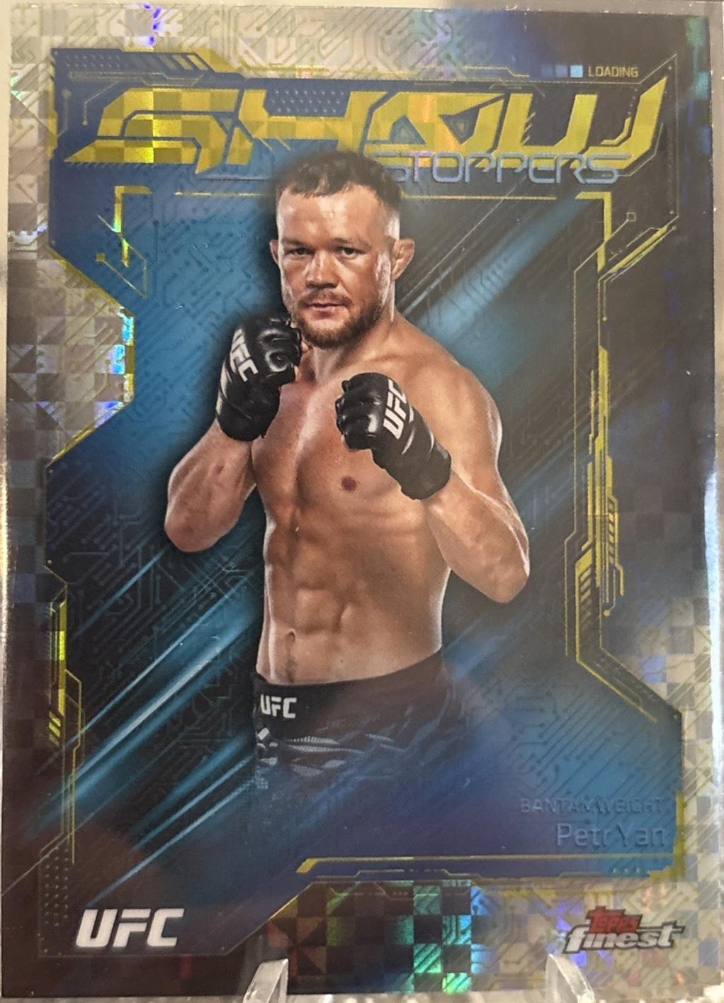 Petr Yan 2025 Topps Finest UFC Showstoppers #SS-5 Checkerboard Refractor