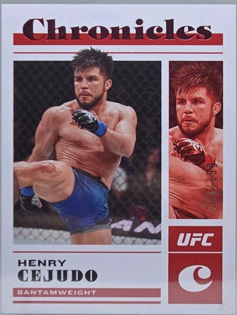 Henry Cejudo 2023 Panini Chronicles UFC Base Chronicles #1 Red