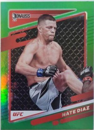 Nate Diaz 2022 Panini Donruss UFC Base #46 Green