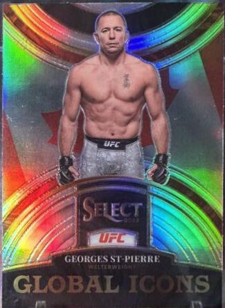 Georges St-Pierre 2023 Panini Select UFC Global Icons #13 Silver