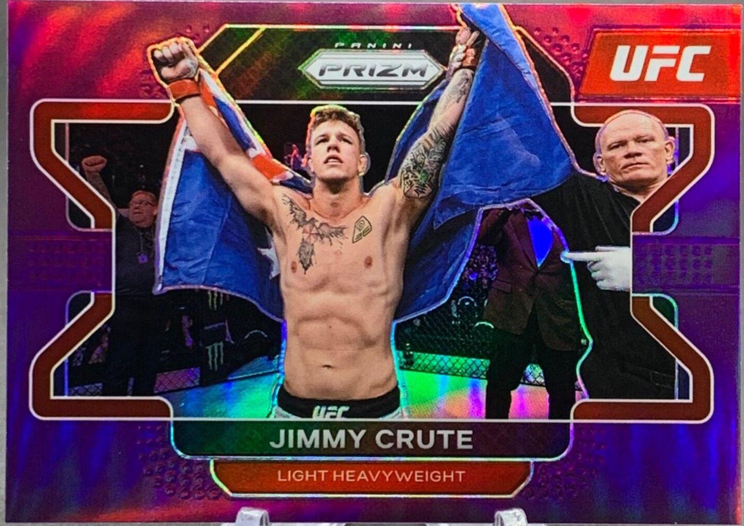 Jimmy Crute 2022 Panini Prizm UFC Base #73 Purple