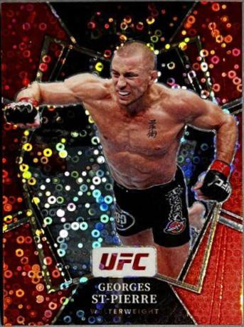 Georges St-Pierre 2022 Panini Select UFC Premier Level #108 Red Disco