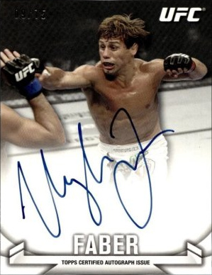 Urijah Faber 2013 Topps UFC Knockout Knockout Autographs #KA-UF Red Ink