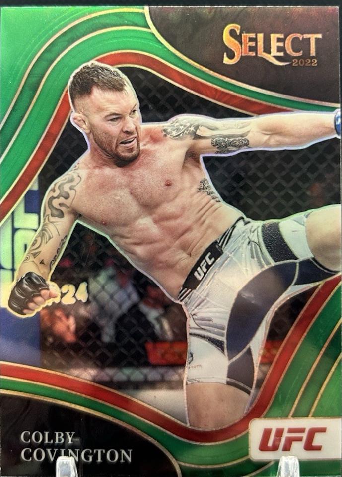 Colby Covington 2022 Panini Select UFC Octagonside #227 Green