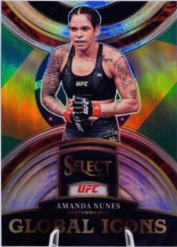 Amanda Nunes 2023 Panini Select UFC Global Icons #11 Silver