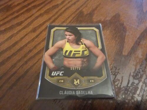 Claudia Gadelha 2017 Topps Museum Collection UFC Base #39 Gold