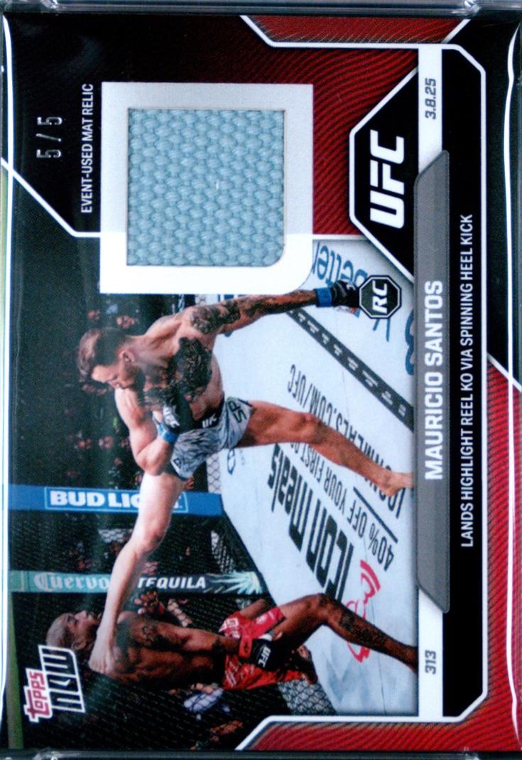 Mauricio Ruffy Topps Now UFC Base #8 Red Foil