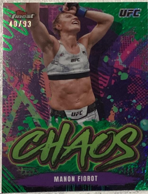 Manon Fiorot 2024 Topps Finest UFC Chaos #CHA-5 Green Shimmer Refractor