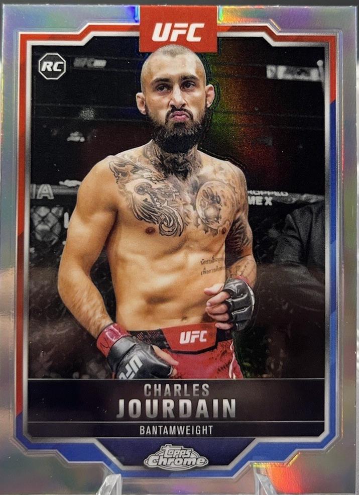 Charles Jourdain 2025 Topps Chrome UFC Base #67 Refractor