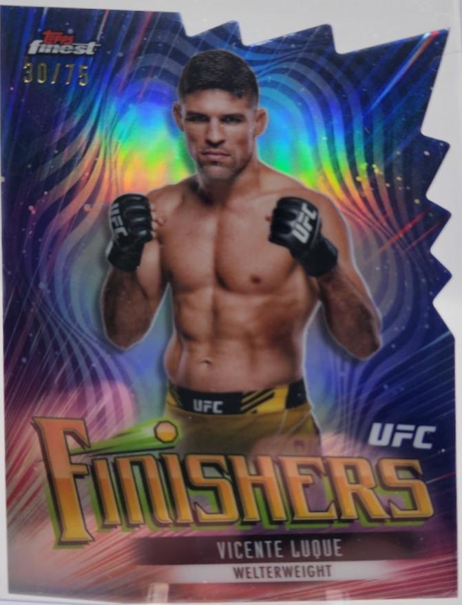 Vicente Luque 2024 Topps Finest UFC Finishers #FIN-10 Die-Cut Refractor
