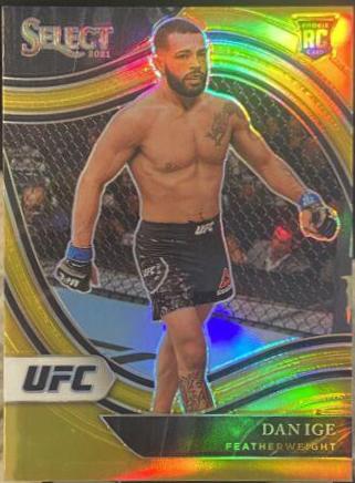 Dan Ige 2021 Panini Prizm UFC Base #70 Gold