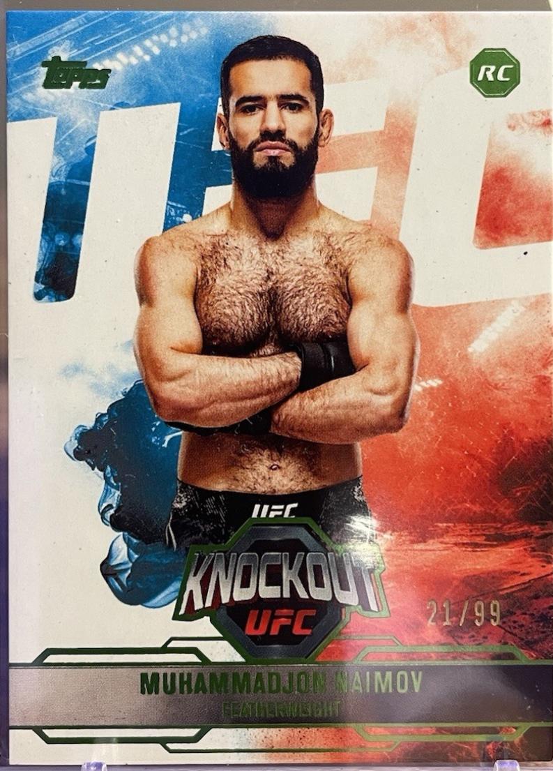 Muhammadjon Naimov 2025 Topps Knockout UFC Base #17 Lime Green