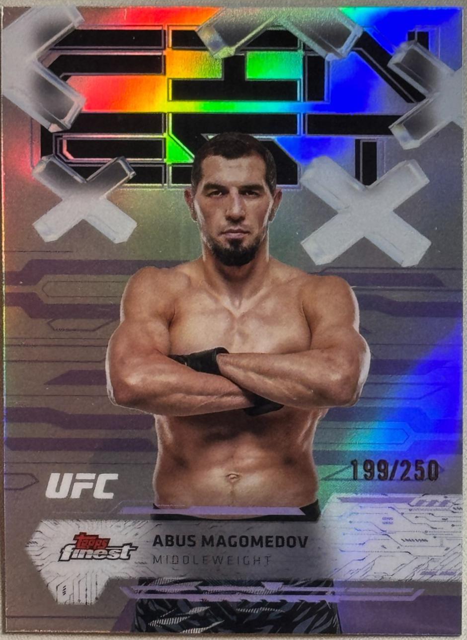 Abus Magomedov 2025 Topps Finest UFC Base Common #64 Purple Refractor