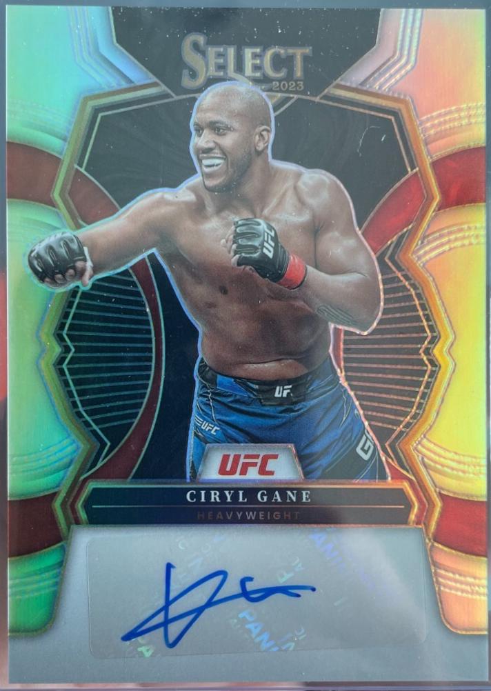 Ciryl Gane 2023 Panini Select UFC Signatures #13 Disco