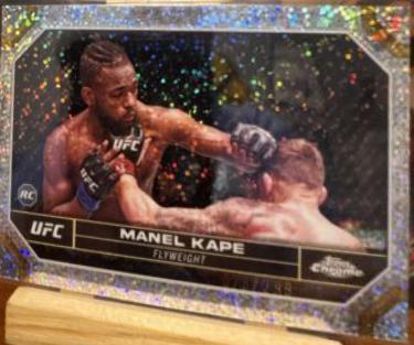 Manel Kape 2024 Topps Chrome UFC Base #119 Speckle Refractor