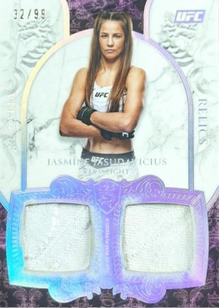 Jasmine Jasudavicius 2025 Topps Royalty UFC Regalia Relics #RR-JJ Platinum
