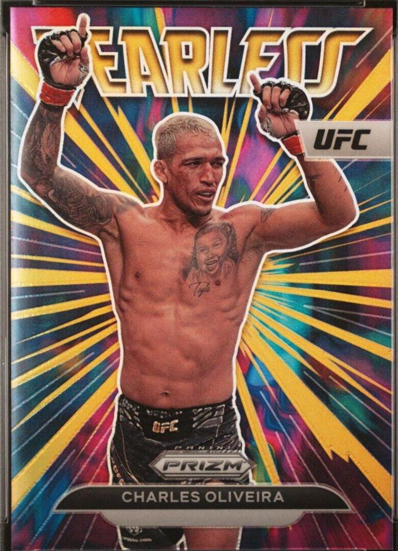 Charles Oliveira 2023 Panini Prizm UFC Fearless #17 Gold