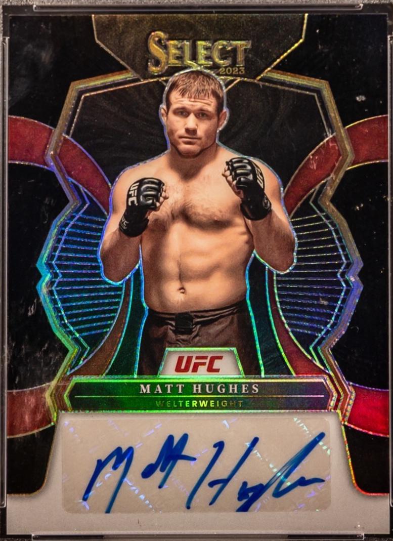 Matt Hughes 2023 Panini Select UFC Signatures #36 Black