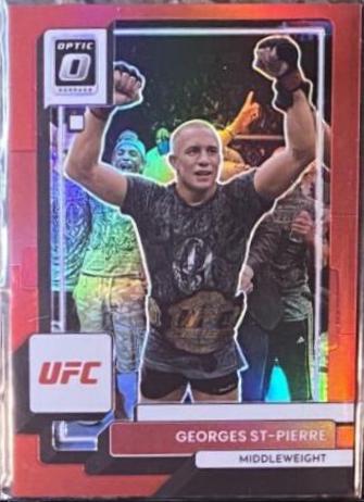 Georges St-Pierre 2023 Panini Donruss Optic UFC Base #50 Red