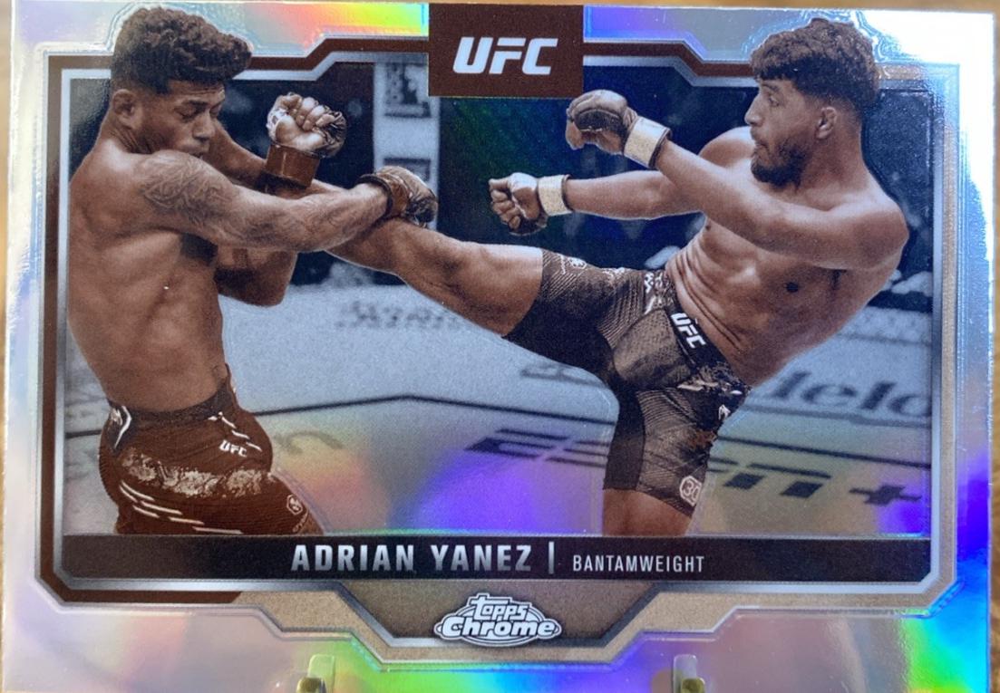 Adrian Yanez 2025 Topps Chrome UFC Base #71 Sepia Refractor