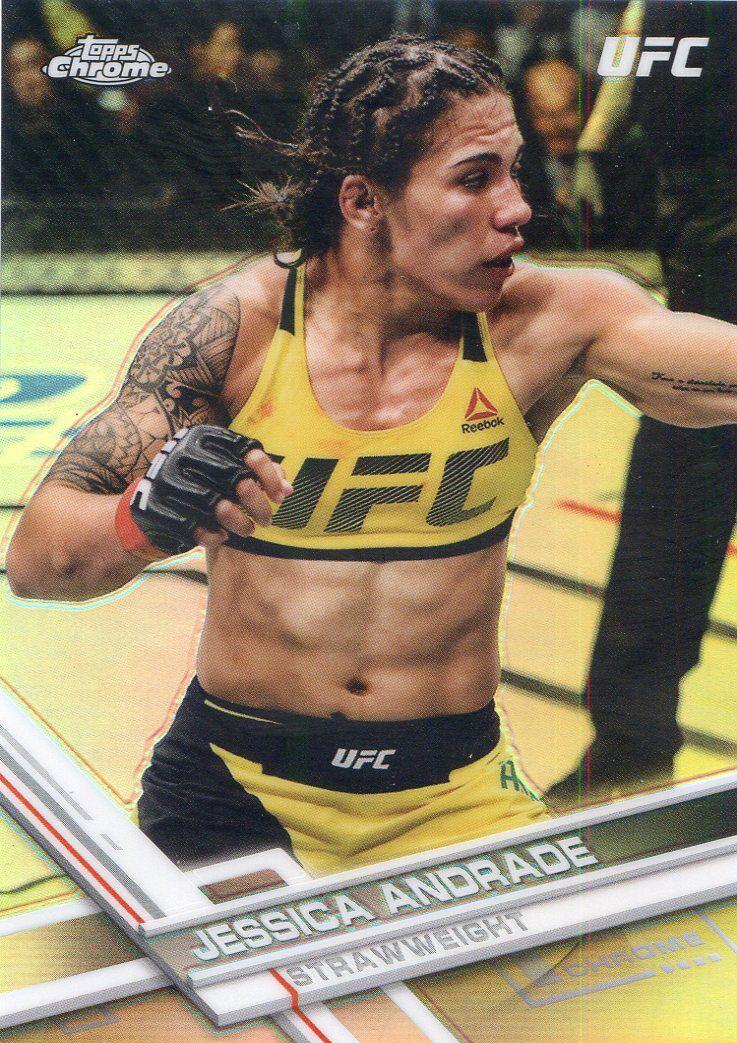 Jessica Andrade 2017 Topps Chrome UFC Base #45 Refractor