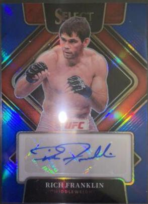 Rich Franklin 2022 Panini Select UFC Signatures #38 Blue