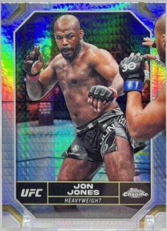 Jon Jones 2024 Topps Chrome UFC Base #97 Prism Refractor