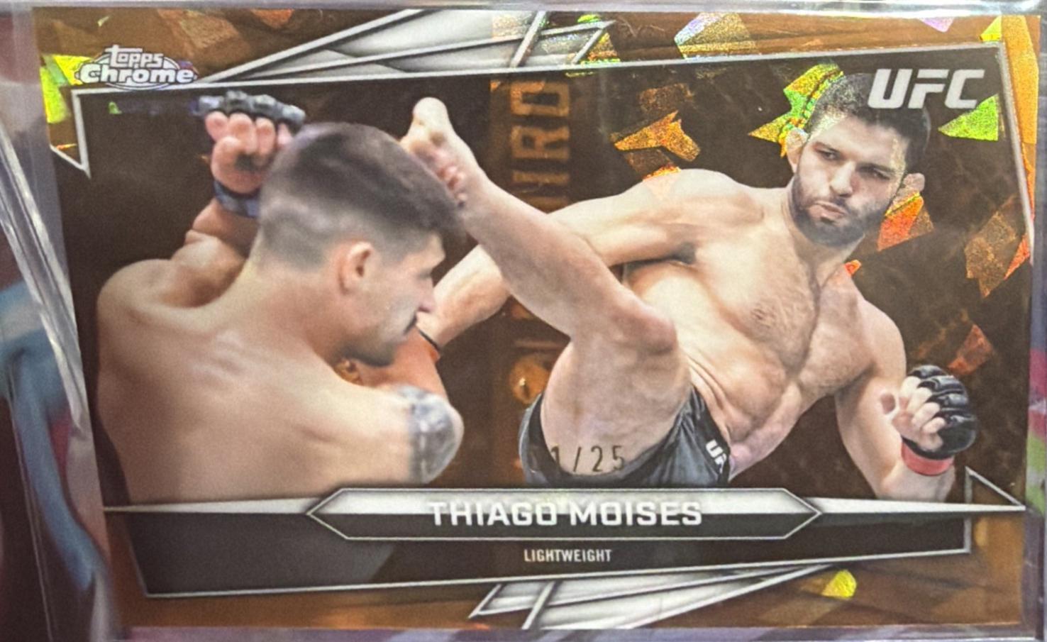 Thiago Moises 2026 Topps Chrome UFC Base #181 Orange Refractor