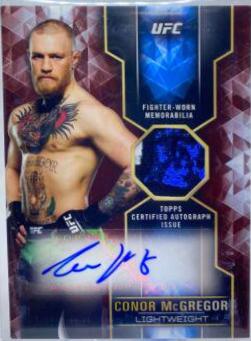 Conor McGregor 2017 Topps UFC Knockout Knockout Autographs #KA-CM Red