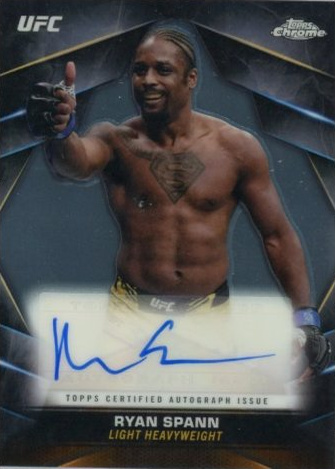 Ryan Spann 2024 Topps Chrome UFC Chrome Veteran Autographs #CVA-RSP Superfractor