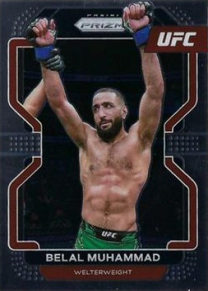 Belal Muhammad 2022 Panini Prizm UFC Base #119 Black
