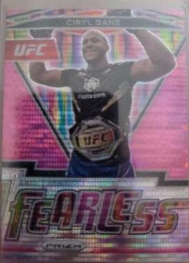 Ciryl Gane 2022 Panini Prizm UFC Fearless #21 Pink Pulsar