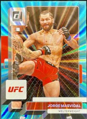 Jorge Masvidal 2023 Panini Donruss UFC Base #54 Teal Laser
