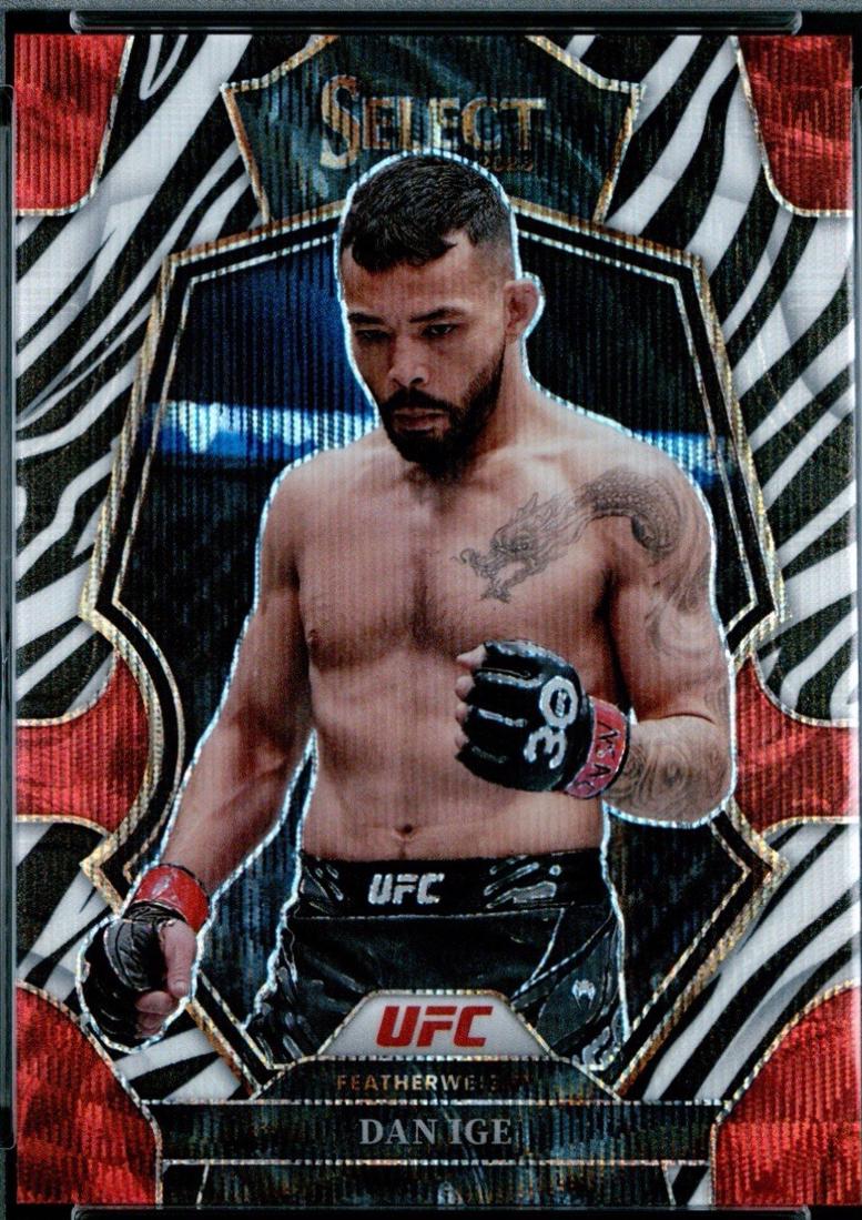 Dan Ige 2023 Panini Select UFC Premier Level #122 Zebra