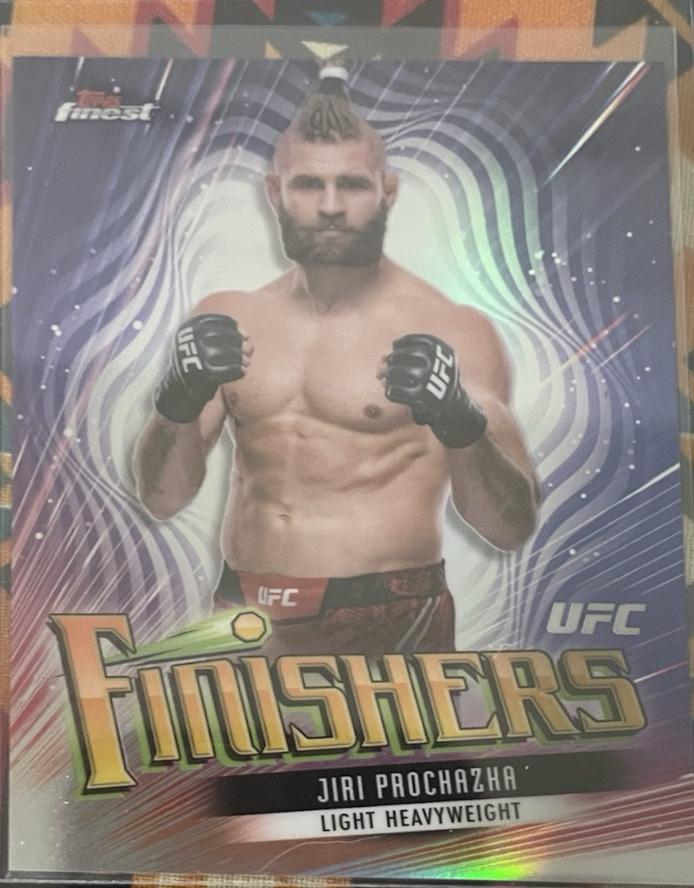 Jiri Prochazka 2024 Topps Finest UFC Finishers #FIN-15 Refractor