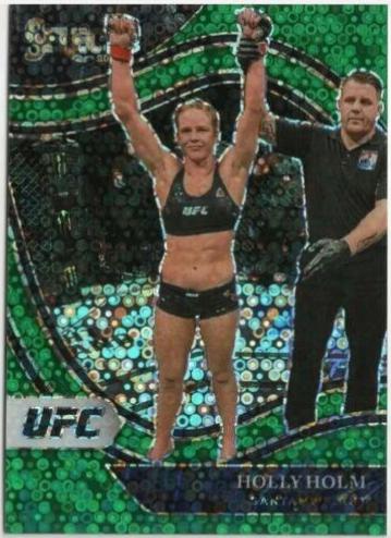 Holly Holm 2021 Panini Select UFC Octagonside #213 Green Disco